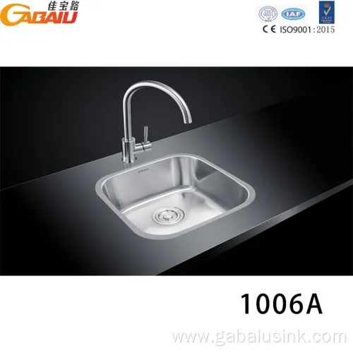 Environmentally Commercial Steel Single Bowl Kitchen Sink